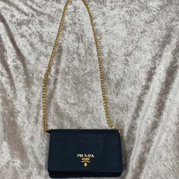 Prada Black Wallet On A Chain - Picture 3 of 7